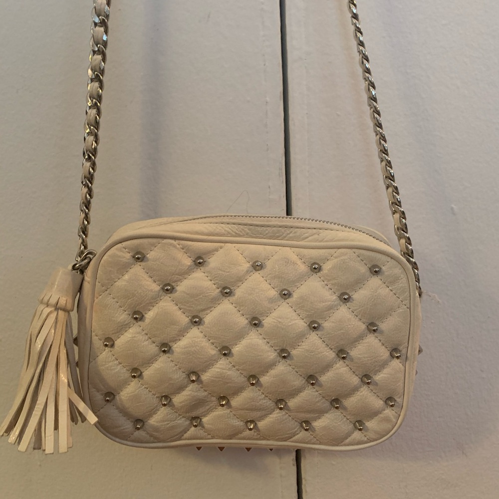 Rebecca Minkoff Crossbody White with silver studs